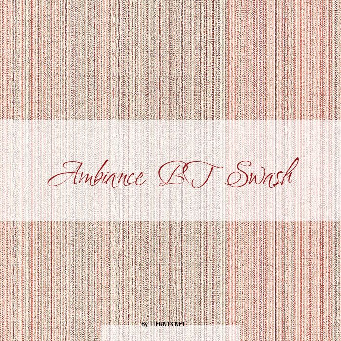 Ambiance BT Swash example